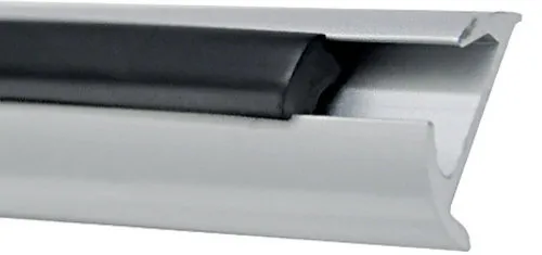 Scheuerprofil Alu/PVC | Ausführung: Profil, Höhe 7 (Alu) +5 (PVC)mm, Breite 25mm - 6m Stangen - Preis pro Meter