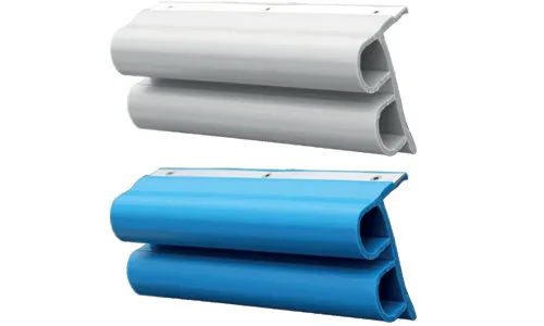 Bootsstegscheuerprofil | Ausführung: PVC weiß, Höhe 110mm, Breite 45mm