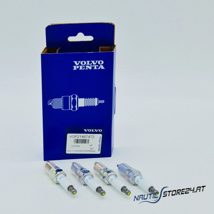 Volvo Penta Zündkerzensatz (4 Stück) für 5.0, 5.7, V8 (21467472)