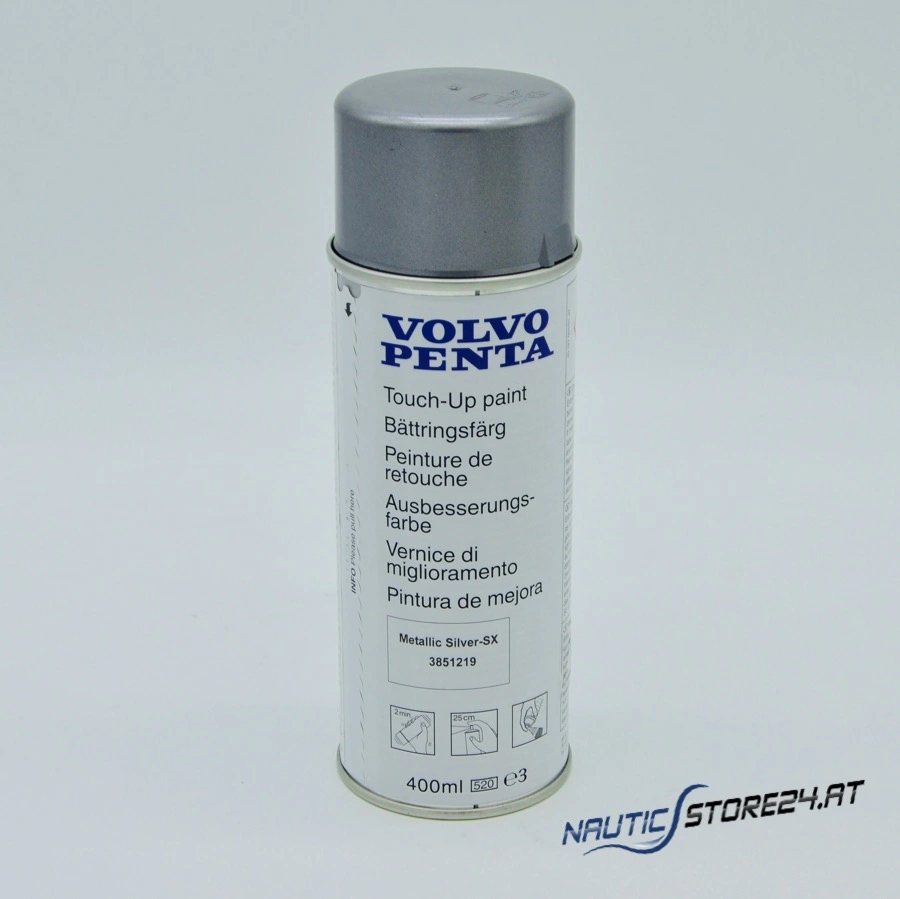 Volvo Penta Ausbesserungsfarbe Metallic Silver-SX (400ML) (3851219)