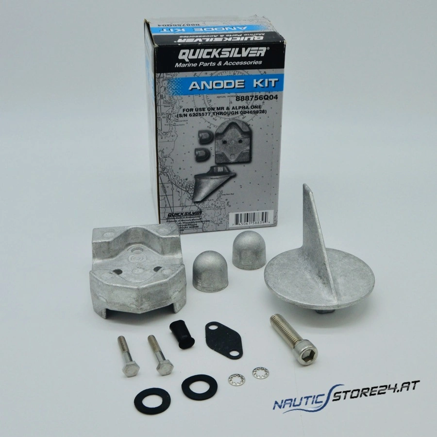 Mercury/Quicksilver Anodensatz Aluminium für Alpha One Gen. I Antrieb (97-888756Q04)