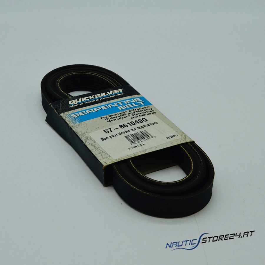 Mercury/Quicksilver Keilrippenriemen für Mercruiser V8 5.0L/5.7L/6.2L 2649mm (57-861049Q)