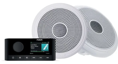 Fusion Marine Radio RA210 Set Classic Radio RA 210 + XS-F65CW Lautsprecher
