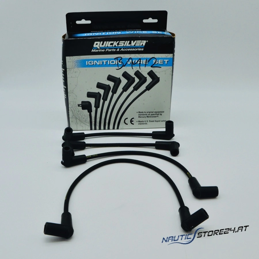 Mercury/Quicksilver Zündkabelsatz inkl. Zündkerzenstecker für Mercruiser 4-Zylinder (84-816761Q13)
