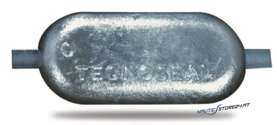 Tecnoseal Zink-Flachanode verschiedene Größen | Ausführung: Höhe 40mm, Länge 300mm, Breite 80mm, Gew. 5kg