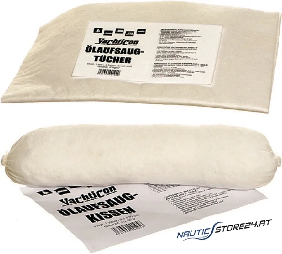 Yachticon Ölaufsaugtücher und Ölsaugkissen | Ausführung: 2 Tücher, 41x51cm