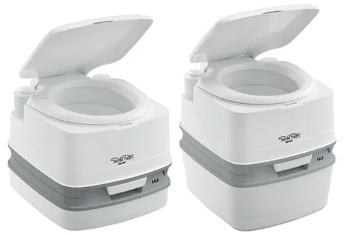 Thetford Porta-Potti mechanic (Balgen) | Ausführung: Frischwasser 15l, Abwasser 21l, 383x414x427 (B/H/T)mm, Gew. 3,9kg