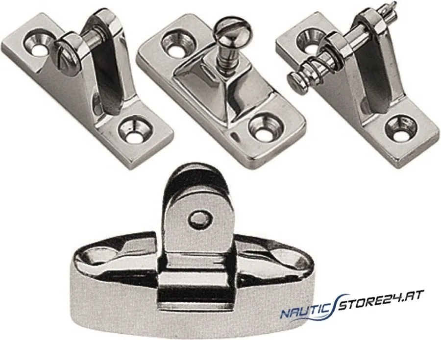 Klappverdecks-Fußstück Niro | Ausführung: 90° Decksmontage