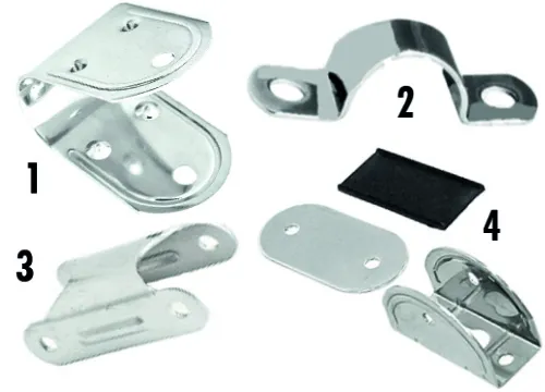 Nirolasche für Badeleiter-Rohrmontage (1)