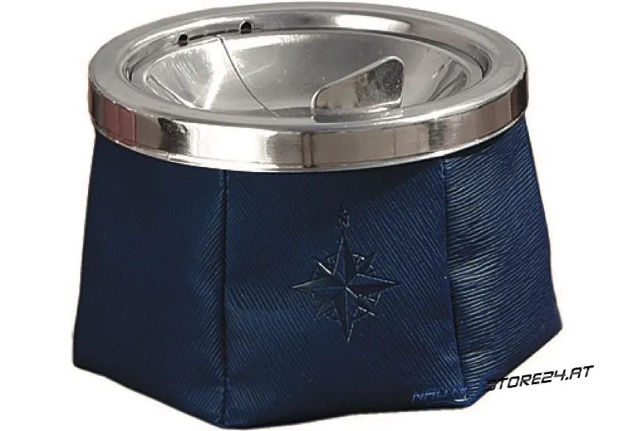 Marine Buisness Aschenbecher Leder | Farbe: blau