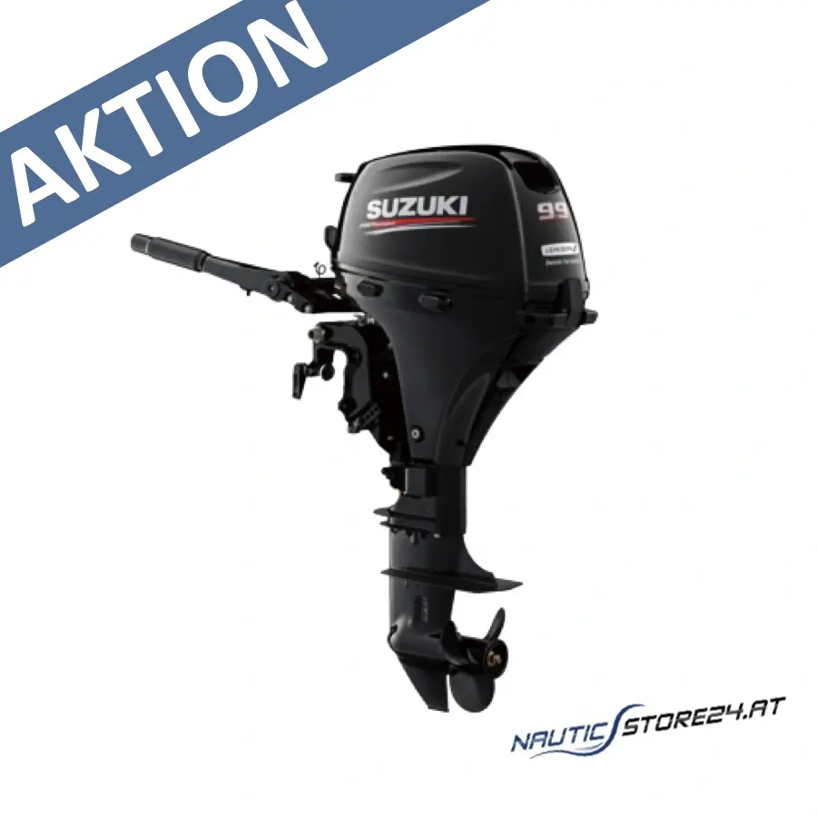 Suzuki DF9.9BS (9.9 PS / 7,3 KW) Außenbordmotor | Ausführung: S-Kurzschaft Pinnensteuerung